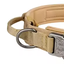 Collier tactique pour chien avec boucle en métal – Nylon résistant pour l'entraînement et l'extérieur