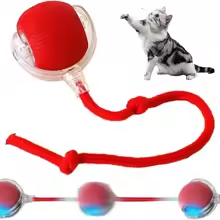 Jouet interactif intelligent pour chat – Balle roulante automatique avec fausse queue