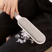 Brosse double face pour enlever les poils d'animaux – Nettoyeur de peluches réutilisable