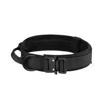 Collier tactique pour chien avec boucle en métal – Nylon résistant pour l'entraînement et l'extérieur