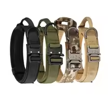 Collier tactique pour chien avec boucle en métal – Nylon résistant pour l'entraînement et l'extérieur
