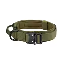 Collier tactique pour chien avec boucle en métal – Nylon résistant pour l'entraînement et l'extérieur
